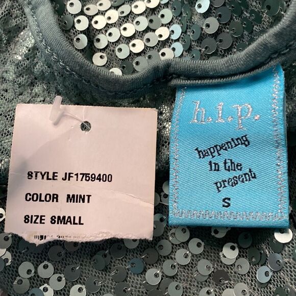 h.I.p. Happening In The Present Sequin Tank Top Shirt Long Womens Size Small - Picture 5 of 5